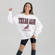 TEXAS A&M AGGIES Freestyle Fleece Drop-Shoulder Pullover