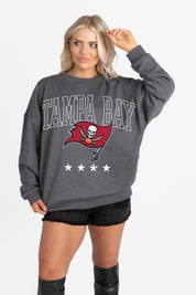 TAMPA BAY BUCCANEERS RISING STAR PREMIUM FLEECE CREWNECK PULLOVER