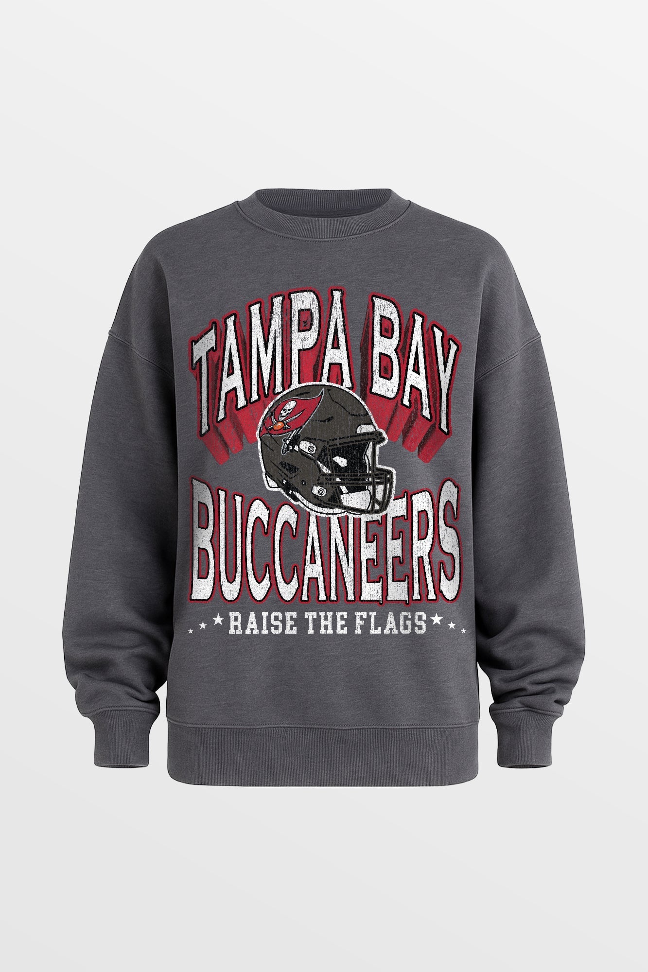 TAMPA BAY BUCCANEERS STAY COOL PREMIUM FLEECE CREWNECK PULLOVER BY RANDI MAHOMES
