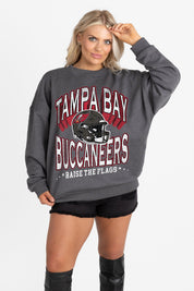 TAMPA BAY BUCCANEERS STAY COOL PREMIUM FLEECE CREWNECK PULLOVER BY RANDI MAHOMES
