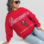 TAMPA BAY BUCCANEERS LEGACY CLUB PREMIUM FLEECE CREWNECK PULLOVER