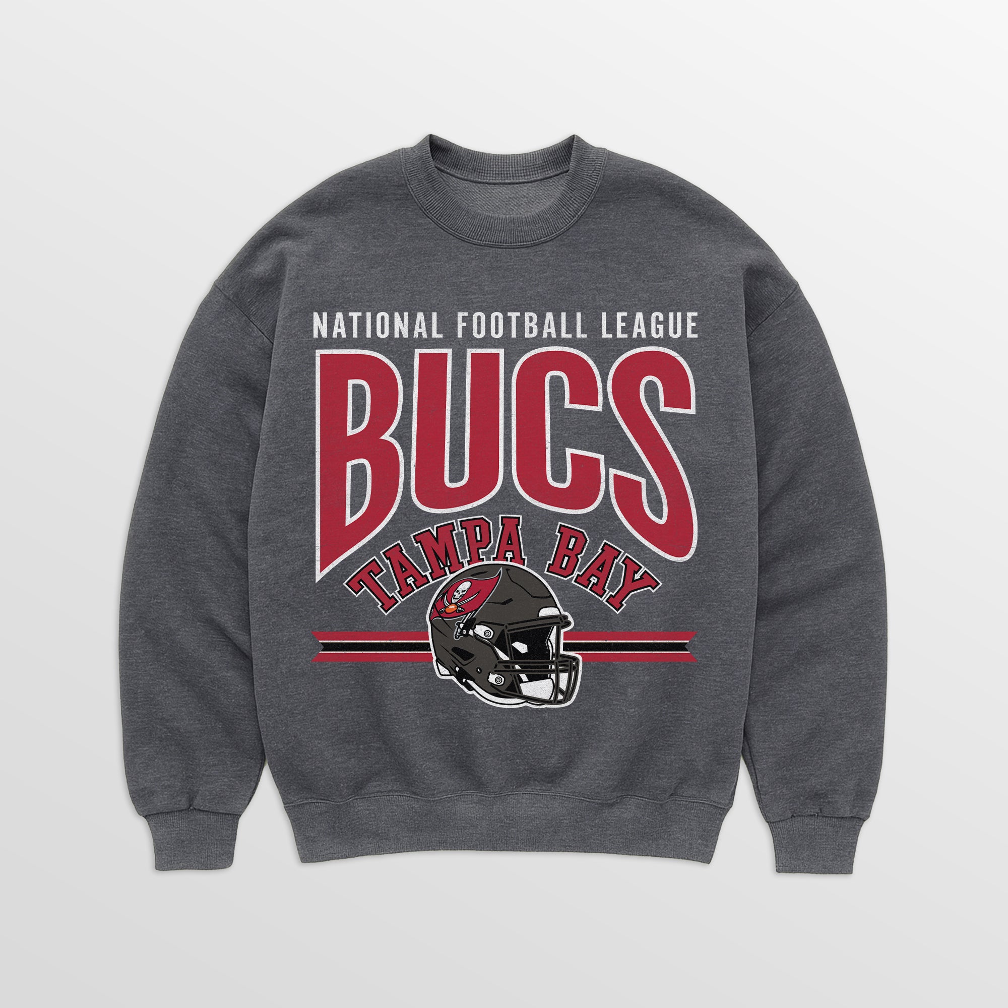 TAMPA BAY BUCCANEERS KICKOFF CLASSIC PREMIUM FLEECE DROP SHOULDER CREWNECK PULLOVER