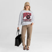 TAMPA BAY BUCCANEERS GAME ON PREMIUM FLEECE DROP SHOULDER CREWNECK PULLOVER