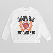 TAMPA BAY BUCCANEERS GOLD STANDARD PREMIUM FLEECE DROP SHOULDER CREWNECK PULLOVER