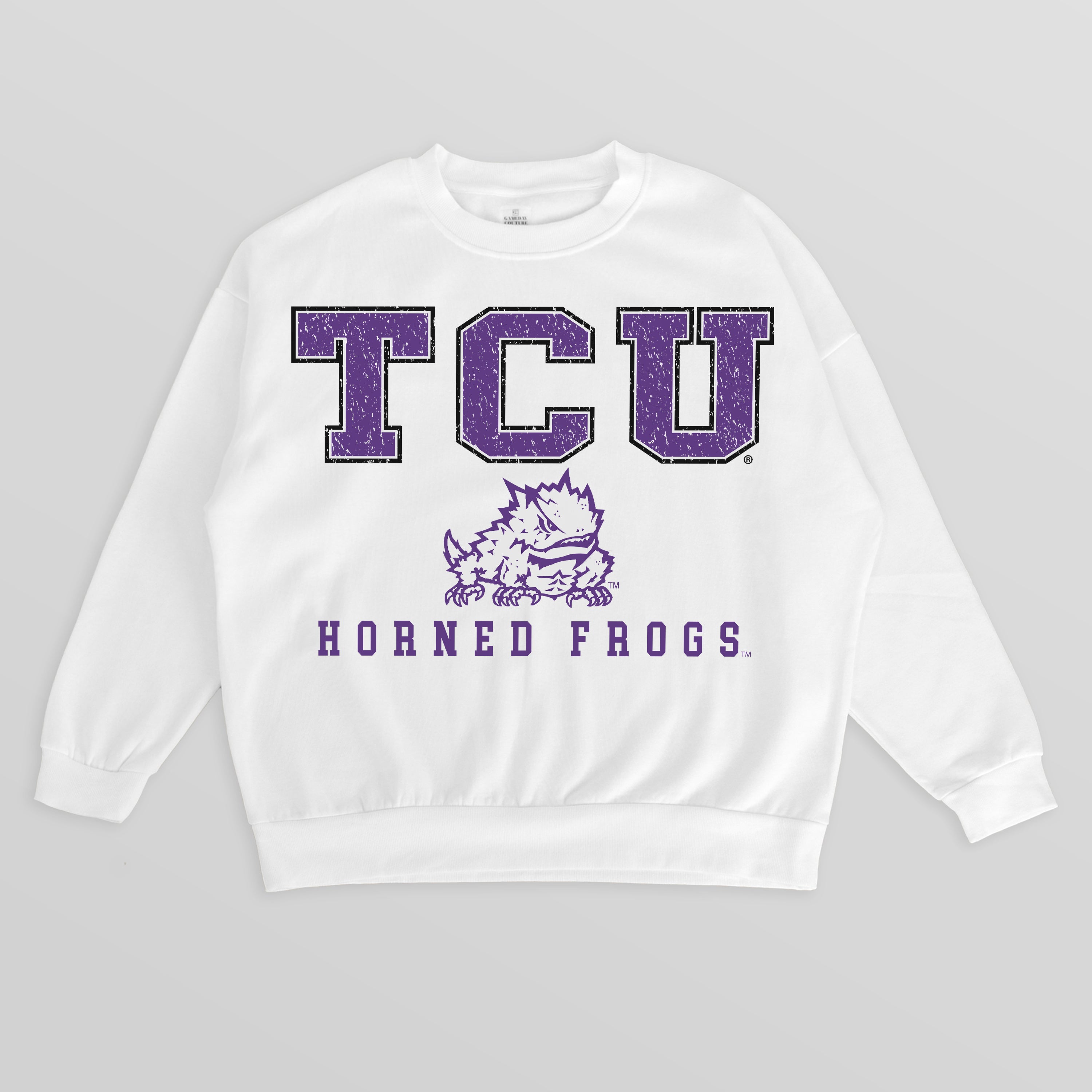 TCU HORNED FROGS Freestyle Fleece Drop-Shoulder Pullover