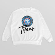 TENNESSEE TITANS WILD BREAKTHROUGH PREMIUM FLEECE CREWNECK PULLOVER