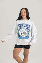 TENNESSEE TITANS Heritage Fleece Crewneck Pullover