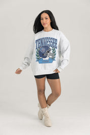 TENNESSEE TITANS HERITAGE PREMIUM FLEECE DROP SHOULDER CREWNECK PULLOVER