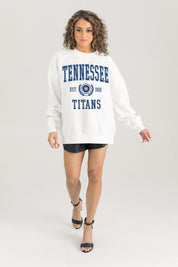 TENNESSEE TITANS Timeless Triumph Fleece Crewneck Pullover