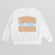 TENNESSEE VOLUNTEERS FADED FORMATION PREMIUM FLEECE DROP SHOULDER CREWNECK PULLOVER