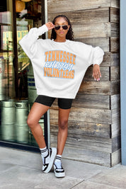 TENNESSEE VOLUNTEERS FADED FORMATION PREMIUM FLEECE DROP SHOULDER CREWNECK PULLOVER