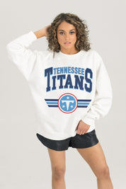 TENNESSEE TITANS SWIFT STRIKE PREMIUM FLEECE CREWNECK PULLOVER