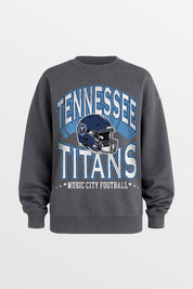 TENNESSEE TITANS STAY COOL PREMIUM FLEECE CREWNECK PULLOVER BY RANDI MAHOMES