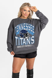 TENNESSEE TITANS STAY COOL PREMIUM FLEECE CREWNECK PULLOVER BY RANDI MAHOMES