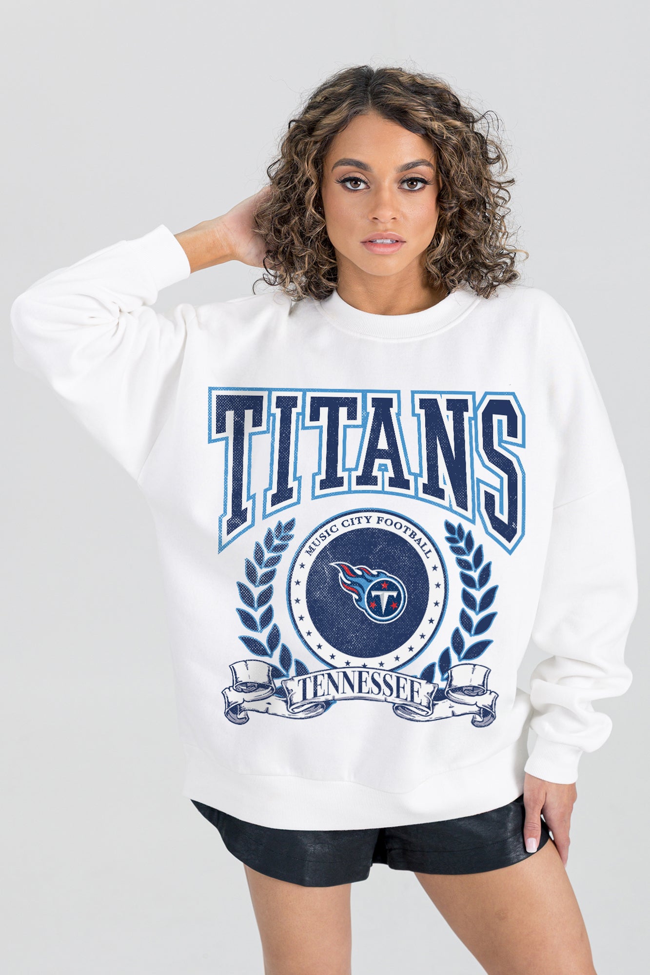 TENNESSEE TITANS STAY COOL PREMIUM FLEECE CREWNECK PULLOVER