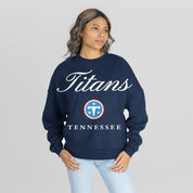 TENNESSEE TITANS LEGACY CLUB PREMIUM FLEECE CREWNECK PULLOVER