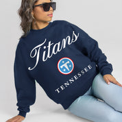 TENNESSEE TITANS LEGACY CLUB PREMIUM FLEECE CREWNECK PULLOVER