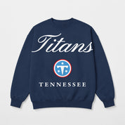 TENNESSEE TITANS LEGACY CLUB PREMIUM FLEECE CREWNECK PULLOVER