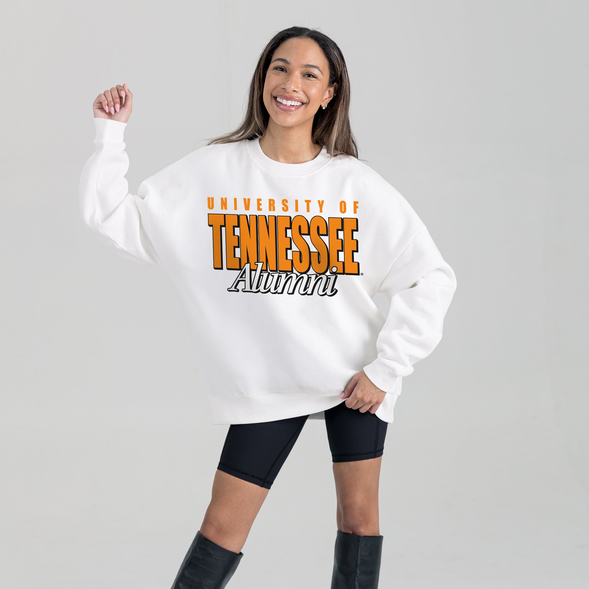 TENNESSEE VOLUNTEERS ALUMNI ERA PREMIUM DROP SHOULDER FLEECE CREWNECK PULLOVER