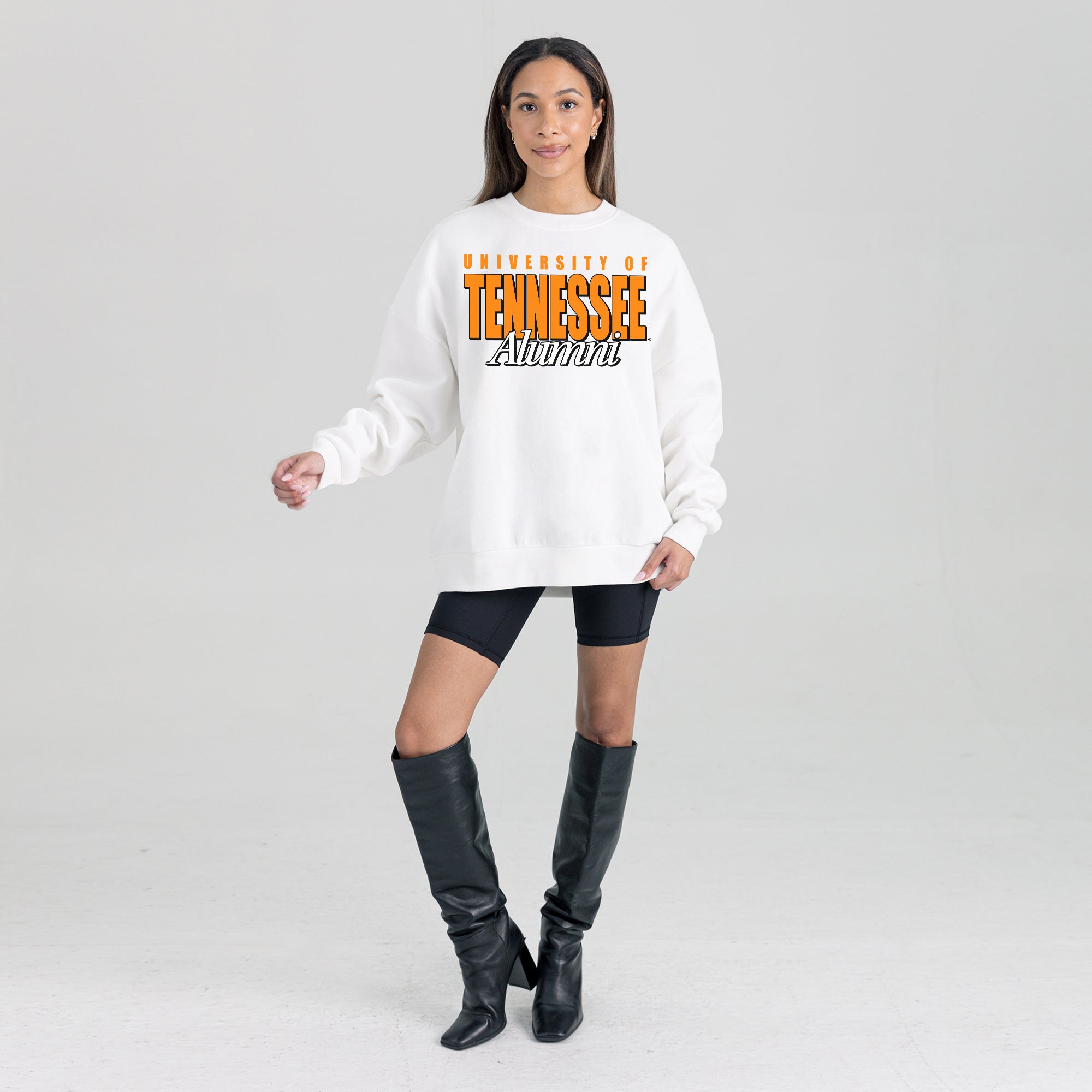 TENNESSEE VOLUNTEERS ALUMNI ERA PREMIUM DROP SHOULDER FLEECE CREWNECK PULLOVER