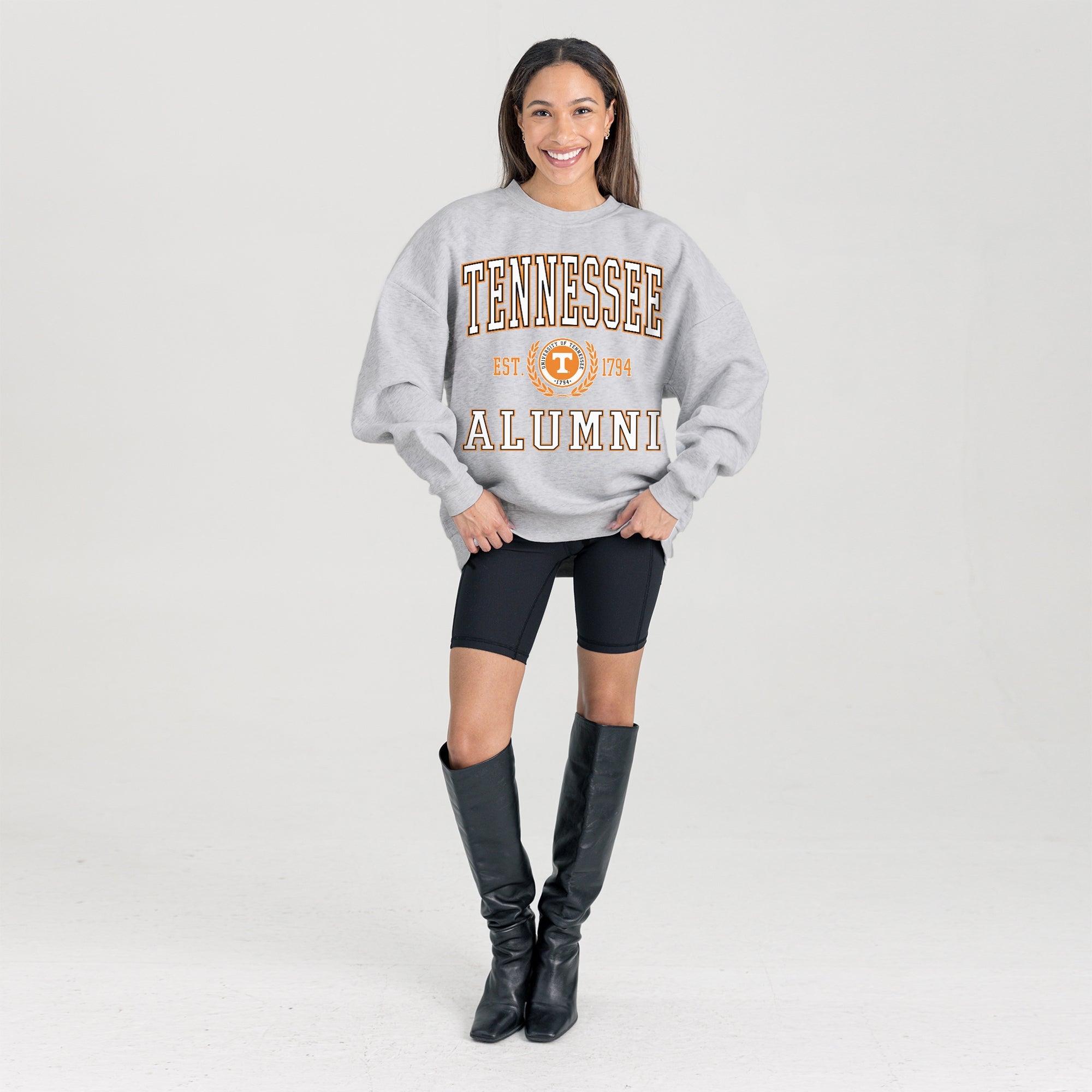 TENNESSEE VOLUNTEERS DEGREE UNLOCKED PREMIUM DROP SHOULDER FLEECE CREWNECK PULLOVER