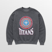 TENNESSEE TITANS SATURDAY SEAL PREMIUM FLEECE DROP SHOULDER CREWNECK PULLOVER