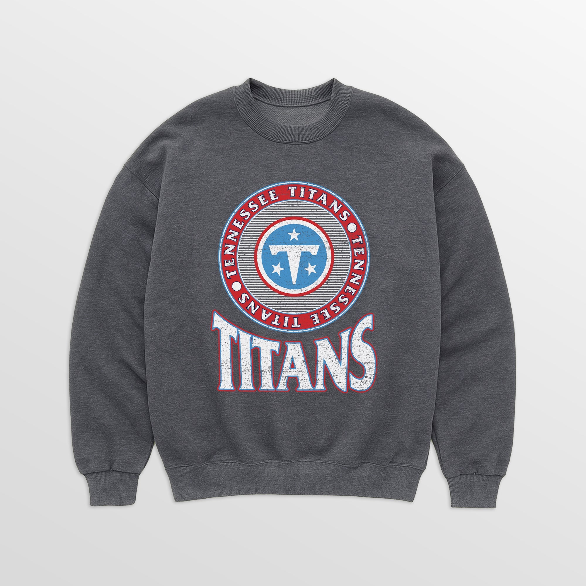 TENNESSEE TITANS SATURDAY SEAL PREMIUM FLEECE DROP SHOULDER CREWNECK PULLOVER
