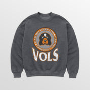 TENNESSEE VOLUNTEERS SATURDAY SEAL PREMIUM FLEECE DROP SHOULDER CREWNECK PULLOVER