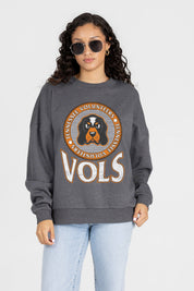 TENNESSEE VOLUNTEERS SATURDAY SEAL PREMIUM FLEECE DROP SHOULDER CREWNECK PULLOVER