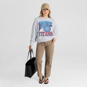 TENNESSEE TITANS GAME ON PREMIUM FLEECE DROP SHOULDER CREWNECK PULLOVER