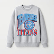 TENNESSEE TITANS GAME ON PREMIUM FLEECE DROP SHOULDER CREWNECK PULLOVER