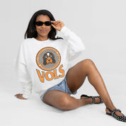TENNESSEE VOLUNTEERS ENDZONE PREMIUM FLEECE DROP SHOULDER CREWNECK PULLOVER
