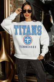TENNESSEE TITANS Sunday Drives Fleece Crewneck Pullover