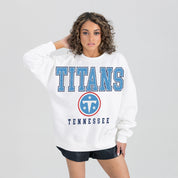 TENNESSEE TITANS Sunday Drives Fleece Crewneck Pullover