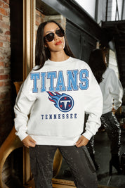 TENNESSEE TITANS Sunday Drives Fleece Crewneck Pullover