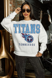 TENNESSEE TITANS Sunday Drives Fleece Crewneck Pullover