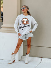 TEXAS LONGHORNS GOING WILD PREMIUM FLEECE DROP SHOULDER CREWNECK PULLOVER
