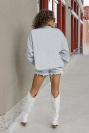 TEXAS LONGHORNS GOING WILD PREMIUM FLEECE DROP SHOULDER CREWNECK PULLOVER