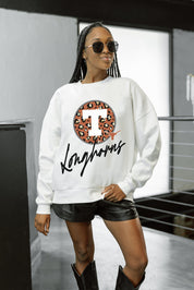 TEXAS LONGHORNS WILD BREAKTHROUGH PREMIUM FLEECE CREWNECK PULLOVER