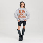 TEXAS LONGHORNS PENNANT PRIDE PREMIUM FLEECE DROP SHOULDER CREWNECK PULLOVER