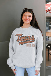 TEXAS LONGHORNS CLASSIC WIN PREMIUM FLEECE CREWNECK PULLOVER