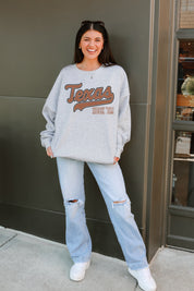TEXAS LONGHORNS CLASSIC WIN PREMIUM FLEECE CREWNECK PULLOVER