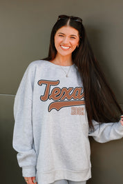 TEXAS LONGHORNS CLASSIC WIN PREMIUM FLEECE CREWNECK PULLOVER