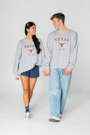 TEXAS LONGHORNS CAMPUS ENERGY PREMIUM FLEECE CREWNECK PULLOVER