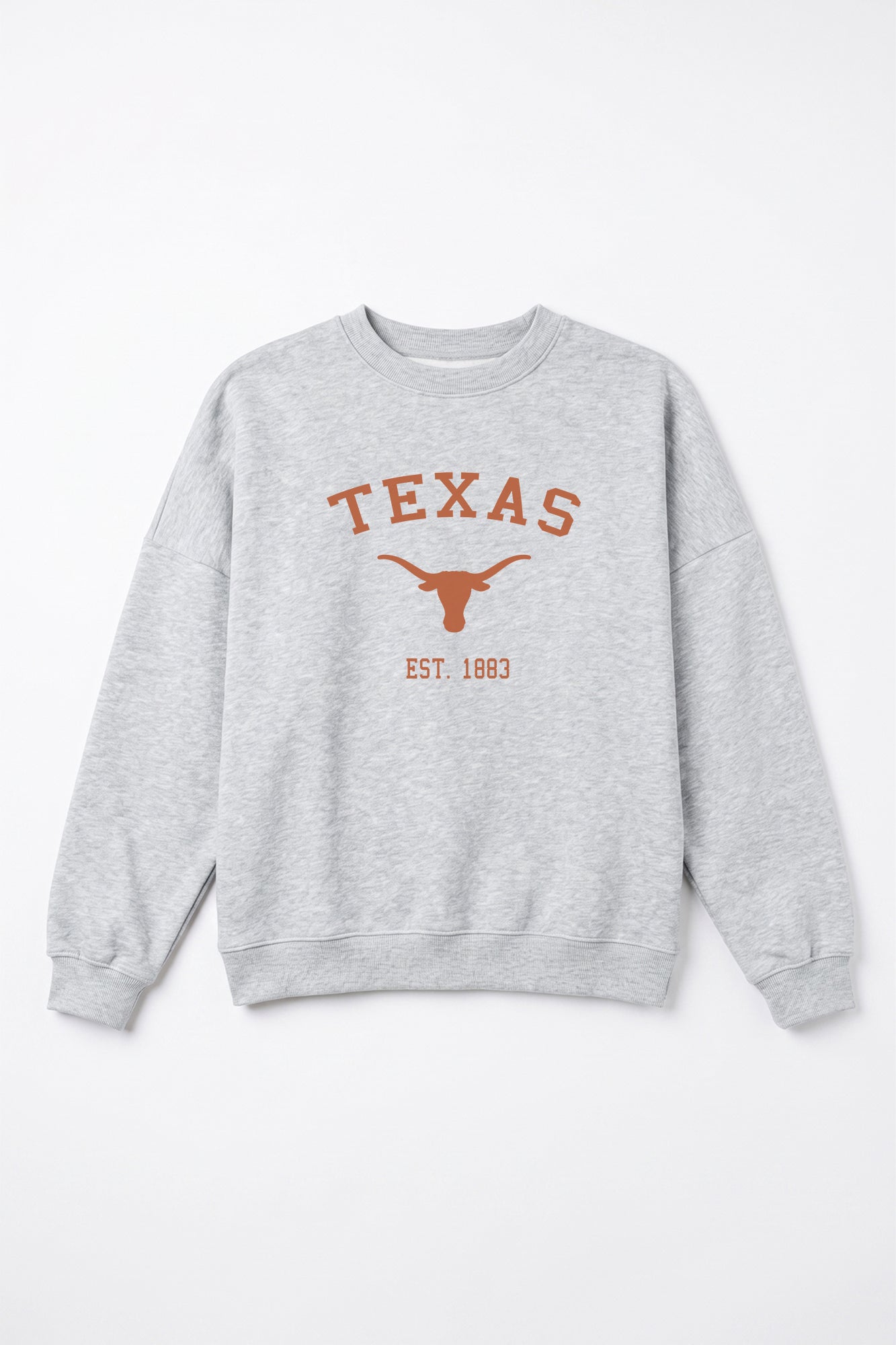TEXAS LONGHORNS CAMPUS ENERGY PREMIUM FLEECE CREWNECK PULLOVER