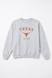 TEXAS LONGHORNS CAMPUS ENERGY PREMIUM FLEECE CREWNECK PULLOVER