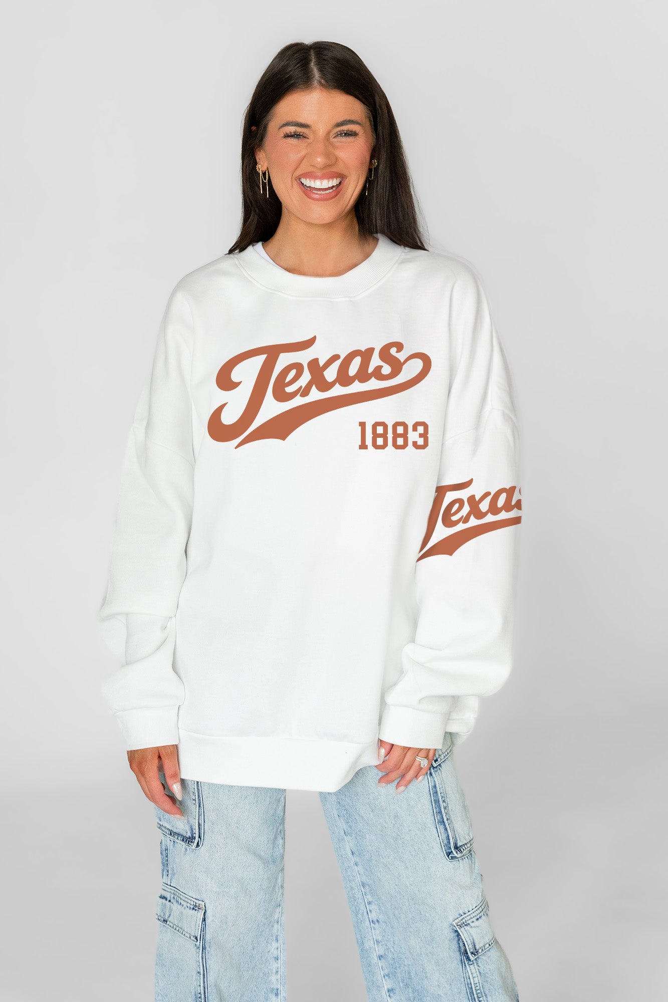 TEXAS LONGHORNS DAY ONE PREMIUM FLEECE UNISEX CREWNECK PULLOVER