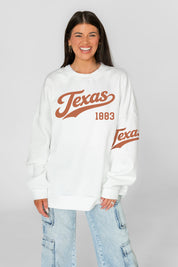 TEXAS LONGHORNS DAY ONE PREMIUM FLEECE UNISEX CREWNECK PULLOVER