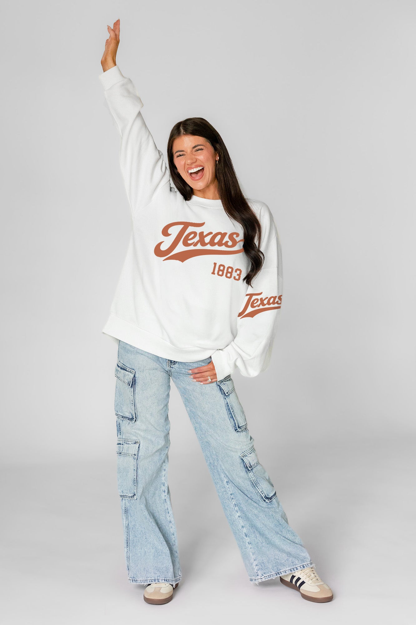 TEXAS LONGHORNS DAY ONE PREMIUM FLEECE UNISEX CREWNECK PULLOVER