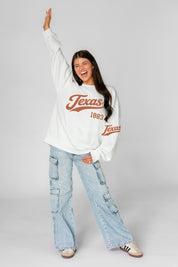 TEXAS LONGHORNS DAY ONE PREMIUM FLEECE UNISEX CREWNECK PULLOVER